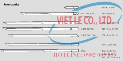 Dao cắt con cho hãng máy Investronica (Nhà sản xuất MAIER - xuất xứ Đức)