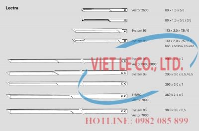 Dao cắt con cho hãng máy Lectra (Nhà sản xuất MAIER - xuất xứ Đức)