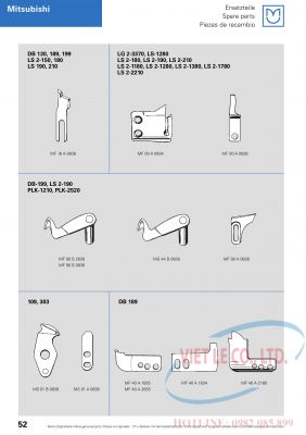 Linh kiện dùng cho máy Mitsubishi (Nhà sản xuất MAIER - xuất xứ Đức)