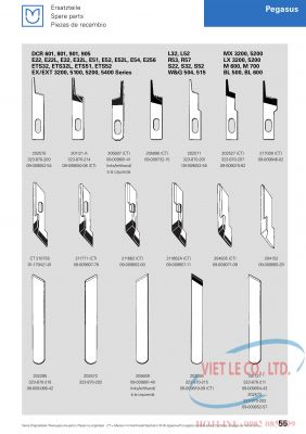 Linh kiện dùng cho máy Pegasus (Nhà sản xuất MAIER - xuất xứ Đức)