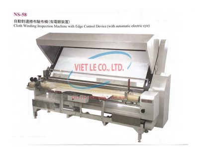 Máy cuộn vải đi kèm thiết bị điều khiển mép (có mắt điện tử tự động) Ngai Sing NS-58