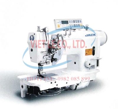 Máy may 02 kim mũi thắt, cắt chỉ tự động (trụ kim có thể tách rời) JACK JK-58450D