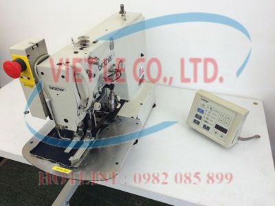 Máy may chương trình điện tử, mũi may thắt nút với ổ lớn gấp ba Brother KE-484C