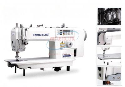 Máy may lập trình liền trục, mũi thắt tốc độ cao, cắt chỉ tự động KWANG SUNG KS-9102MH-D