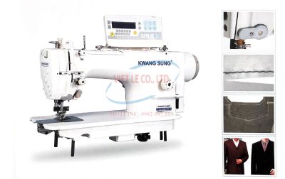 Máy may lập trình liền tục mũi thắt tốc độ cao có dao cắt KWANG SUNG KS-5200M,H-D3