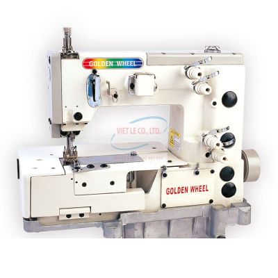 Máy ru đê 02 kim, đường may móc xích đôi Golden Wheel CS-2302 series