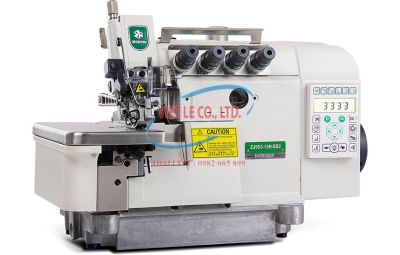 Máy vắt sổ 02 kim 04 chỉ điện tử cắt chỉ bằng điện ZOJE ZJ953T-13H-ED2